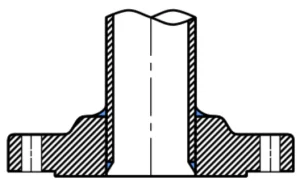 Slip-on Flange Cross Section